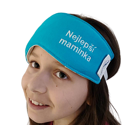 Obrázek pro produkt Priessnitzův zábal na hlavu s výšivkou "Nejlepší maminka"